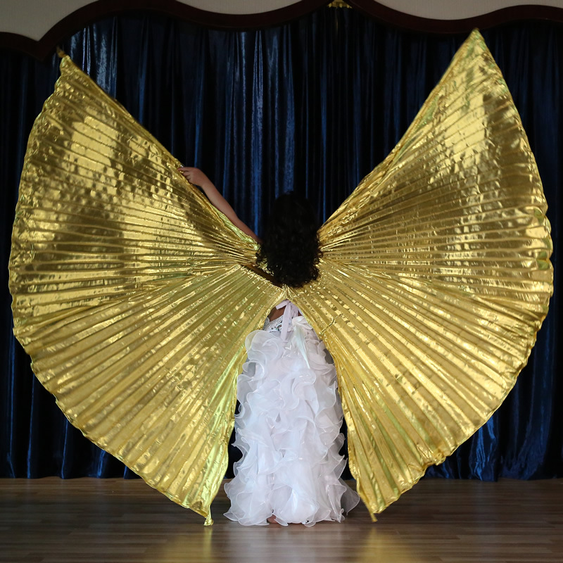 Open Back Belly Dance Isis Wing For Kids With Stick Open Back Belly Dance Isis Wing For Kids With Stick